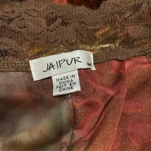 Jaipur Elegant velvet Brown and Orange cardigan extra lightweight size M thumbnail 2