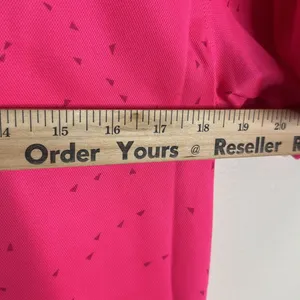 Nike dri fit ladies bright‎ pink with speckles athletic polo shirt size small thumbnail 7