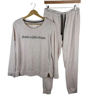Kate Spade Dream A Little Dream Pajama Set Medium Comfy Lounge Sleep Cozy Preppy thumbnail 1