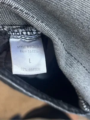 Large Black Denim Overalls Size 10 thumbnail 7