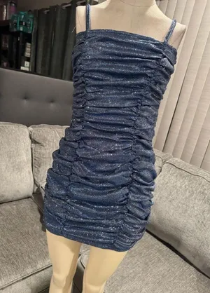 🌸AMTIOUS shiny blue mini dress ✨ thumbnail 4