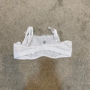 PINK Victoria’s Secret large Wink unlined lace scoop bra BC 3417 thumbnail 4
