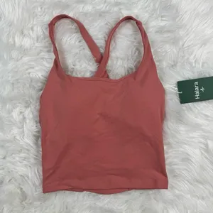 Halara Crisscross Backless Built In Bra Tank Top Blooming Dahlia Size XXS thumbnail 2