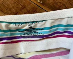 Victoria’s Secret Body rainbow striped IPEX 34B tankini top thumbnail 2