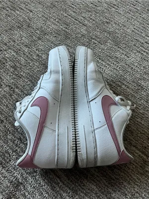 Nike Air Force Ones with Pink Swoosh size 9.5 thumbnail 5