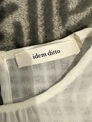 idem Ditto White Ruffled Tiered Smocked Waist Dress thumbnail 3