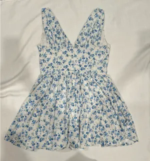 Blashe Blue Floral Corset Mini Dress thumbnail 5