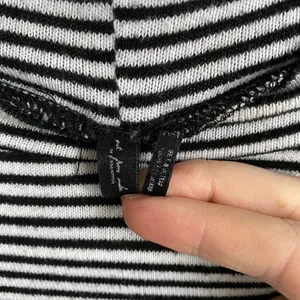 Urban Outfitters Black & White Long Sleeve Mockneck Crop Medium thumbnail 5
