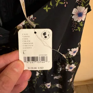 NWT Free People In A Bubble Mini Dress in Black thumbnail 7