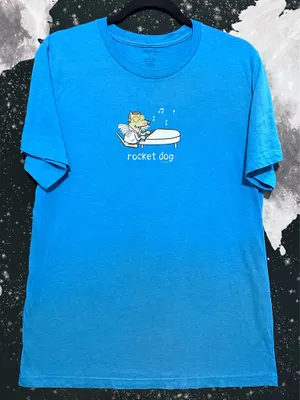 Teddy The Dog Rocket Man Funny Parody Shirt thumbnail 1
