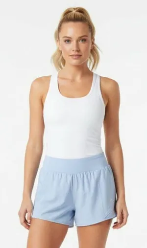 Lululemon Blue Hotty Hot Watercolor Running Lined Sport Athletic Shorts 10 thumbnail 1