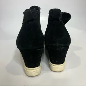 Sofft Bellview black suede‎ wedge sneakers booties women’s size 10 casual thumbnail 5