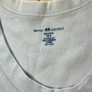 BRANDY MELVILLE Classic Tan Cream Cropped Ribbed Tank Top Shirt OS thumbnail 3