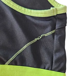 2XIST Micro Cross-Back Sports Bra Womens Small Black Green Sportswear thumbnail 3