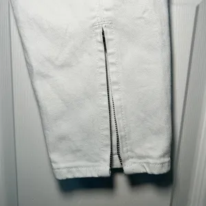 Tory Burch White Super Skinny Jean Zipper Ankle Detail Size 28 thumbnail 5