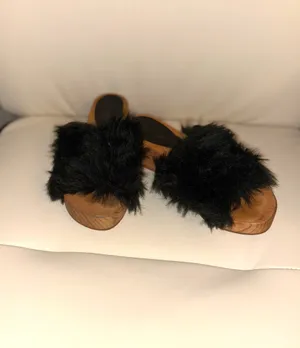 Free People "Sonnet" clogs, characterized by their wooden sole and black synthetic leather details. Size 7 thumbnail 5