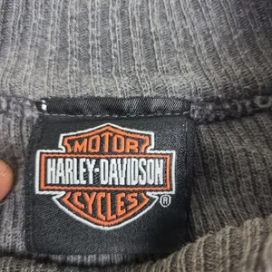 Harley-Davidson Women Sweater Cotton Long Sleeves‎ Gray Size Medium thumbnail 3