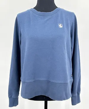 Retro 90s Inspired Athleisure Pullover Sweatshirt Puma Hot Pink Zip Blue Small‎ thumbnail 1