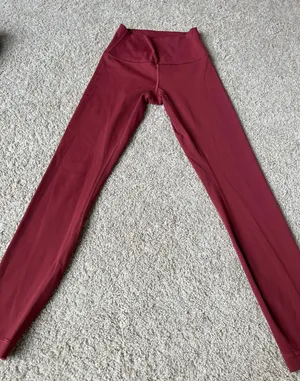 Lululemon Red Merlot  Align Leggings thumbnail 3