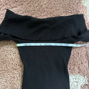 Edikted Emma Long Sleeve Off the Shoulder Minidress Size M/L Black Ribbed Club thumbnail 9
