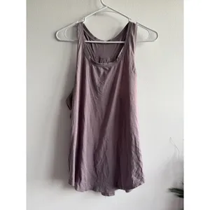 Lululemon Womens Racerback Tank Top Purple‎ Pleated Back Curved Hem Activewear thumbnail 2