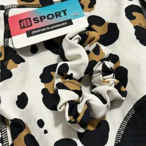 JESFER Activewear Set Women’s Size S Leopard Shorts & Sports Bra NWT(A230)&✨ thumbnail 8