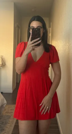 Red Mini Dress Forever 21 thumbnail 1