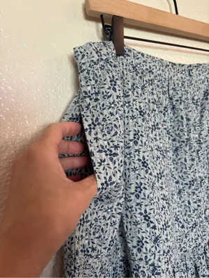 MADEWELL 100% Cotton Button-Front Tiered Maxi Skirt thumbnail 6