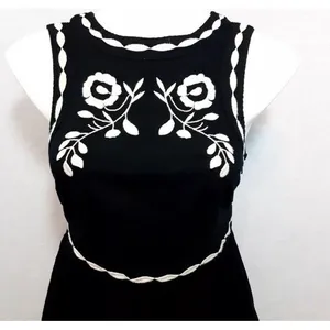 Free People Birds of a Feather‎ Embroidered Floral Skater Dress Size 2 thumbnail 5