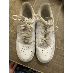 Nike‎ air force ones used Size 6.5 white 315122-111 Leather thumbnail 9