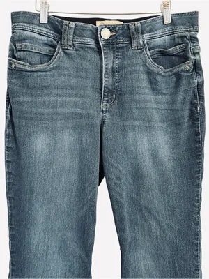 Democracy Ab Technology Jeans Women’s Size 12 Bootcut Flare Medium Wash Stretch thumbnail 3