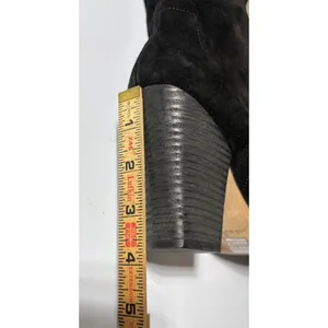 Lady Luck Black Tall‎ Heel Women's Boots Black Suede Made in Portugal Size 38 thumbnail 3