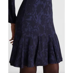 NEW Madewell Puff Sleeve Flare Mini Dress Alexis Floral Navy Viscose US 8 thumbnail 5