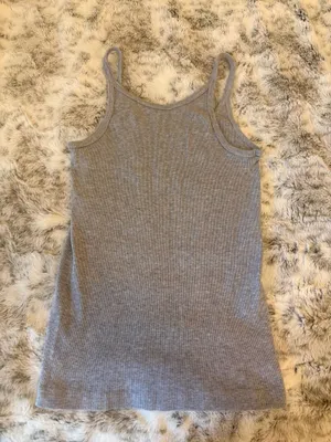John Galt Brandy Melville Dallas Tank - Gray thumbnail 4