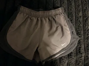 Nike Women's Gray and Black Athletic Shorts thumbnail 2
