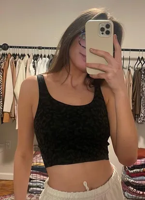 Cheetah Print Workout Tank Top Sports Bra Multi thumbnail 1