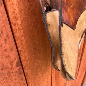 Brown and Tan Hobo Bag with Crescent Shape thumbnail 6