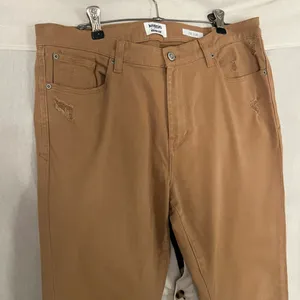 Kensie Vintage Luxe Straight Leg Slim Tan Jeans Size 10/30 thumbnail 3