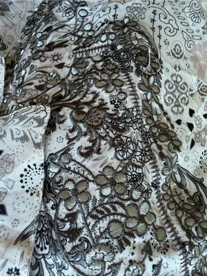 Parker Silk Tie Neck Blouson Dress size L cinched waist Balloon Sleeve 100% Silk thumbnail 4