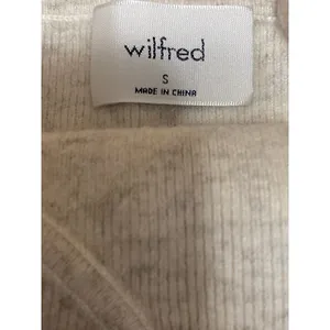 Aritzia Wilfred Beige Wool Cashmere Knit Bustier Corset Cami Tank Crop Top Sz S thumbnail 5