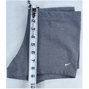 Nike FIT DRY Womens XS Gray Compression Spandex Athletic Volleyball Shorts thumbnail 4