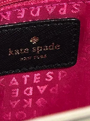 kate spade Black and Cream Striped Tote see pics for flaws on cream section thumbnail 11