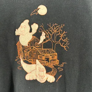Dr Winders puff graphic Halloween vintage Fruit of the Loom Black Sweatshirt XL thumbnail 5