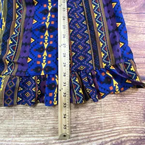 One Clothing Vintage Y2K Aztec Sleeveless Top 90s Color Sz Large thumbnail 13