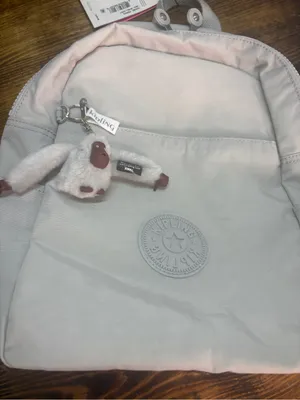 Kipling gray small backpack thumbnail 3