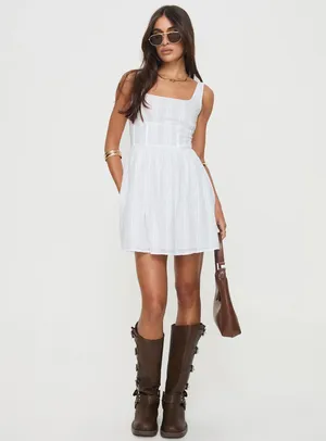 Princess Polly Dress Mini White thumbnail 3