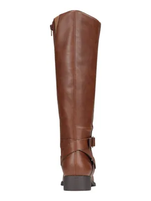 NEW Style & Co. Margoo Riding Boots Faux Leather 10021524100 Acorn Brown 6.5M thumbnail 4