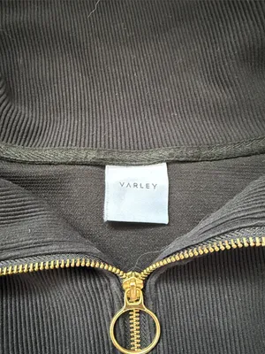 Varley Black Half-Zip Pullover with Gold Zip thumbnail 4