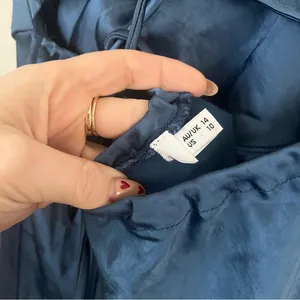 Petal & Pup Kamiya Blue Satin Strappy Back Maxi Dress 10 thumbnail 11