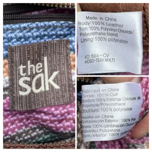 The Sak IRIS Medium Hobo Bag Teak-multi Y2K Style Metallic Brass Hardware thumbnail 3